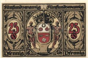 Német Birodalom/Weimari Köztársaság/ Kronach 1921. 25Pf(3x) + 50Pf(3x) összesen 6klf db, teljes sor ...