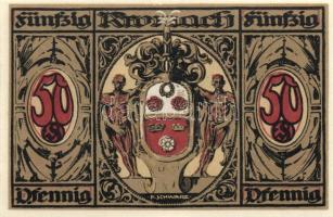 Német Birodalom/Weimari Köztársaság/ Kronach 1921. 25Pf(3x) + 50Pf(3x) összesen 6klf db, teljes sor ...