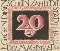 Német Birodalom/Weimari Köztársaság/Halle 1921. 10Pf(5x) + 20Pf(5x) összesen 10klf db, teljes sor T:...