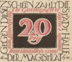 Német Birodalom/Weimari Köztársaság/Halle 1921. 10Pf(5x) + 20Pf(5x) összesen 10klf db, teljes sor T:...