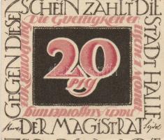 Német Birodalom/Weimari Köztársaság/Halle 1921. 10Pf(5x) + 20Pf(5x) összesen 10klf db, teljes sor T:...