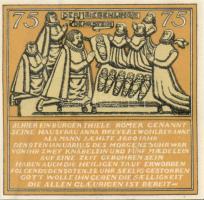 Német Birodalom/Weimari Köztársaság/ Hameln 1921. 25Pf + 50Pf + 75Pf + 1M 4klf db, teljes sor T:I