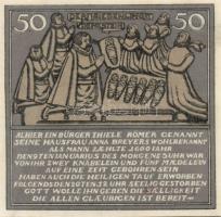 Német Birodalom/Weimari Köztársaság/ Hameln 1921. 25Pf + 50Pf + 75Pf + 1M 4klf db, teljes sor T:I