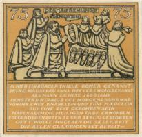 Német Birodalom/Weimari Köztársaság/ Hameln 1921. 25Pf + 50Pf + 75Pf + 1M 4klf db, teljes sor T:I