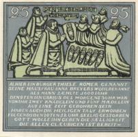 Német Birodalom/Weimari Köztársaság/ Hameln 1921. 25Pf + 50Pf + 75Pf + 1M 4klf db, teljes sor T:I