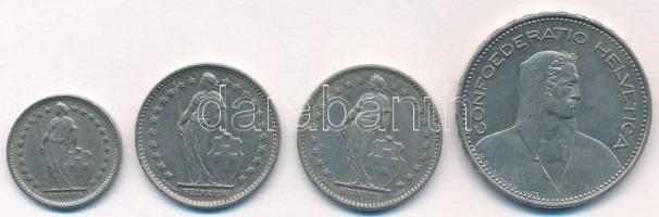 Svájc 1968-1997. 1/2Fr + 1Fr (2xklf) + 5Fr T:1--2
Switzerland 1968-1997. 1/2 Francs + 1 Francs (2xl...