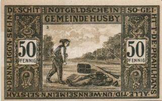 Német Birodalom/Weimari Köztársaság/Husby 1921. 50Pf(3x) + 75Pf(3x) összesen 6klf db, teljes sor T:I