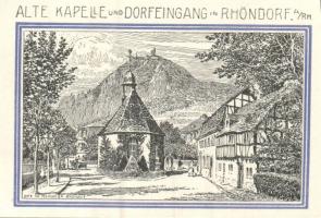 Német Birodalom/Weimari Köztársaság/ Honnef 1921. 50Pf(4x) + 99Pf(4x) összesen 8klf db, teljes sor T...