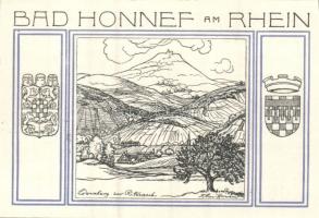 Német Birodalom/Weimari Köztársaság/ Honnef 1921. 50Pf(4x) + 99Pf(4x) összesen 8klf db, teljes sor T...