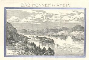 Német Birodalom/Weimari Köztársaság/ Honnef 1921. 50Pf(4x) + 99Pf(4x) összesen 8klf db, teljes sor T...