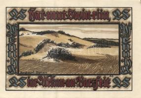 Német Birodalom/Weimari Köztársaság/ Norddorf 1921. 25Pf + 50Pf + 75Pf + 1M 4klf db, teljes sor T:I