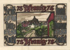 Német Birodalom/Weimari Köztársaság/ Norddorf 1921. 25Pf + 50Pf + 75Pf + 1M 4klf db, teljes sor T:I