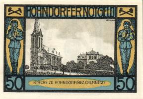 Német Birodalom/Weimari Köztársaság/ Hohndorf 1921. 50Pf(6x) 6klf db, teljes sor T:I