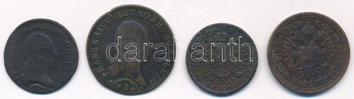 1812S 1/2kr Cu + 1kr Cu + 1851B 1/2kr Cu + 1kr Cu T:2-3