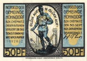 Német Birodalom/Weimari Köztársaság/ Hohndorf 1921. 50Pf(6x) 6klf db, teljes sor T:I