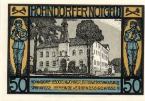 Német Birodalom/Weimari Köztársaság/ Hohndorf 1921. 50Pf(6x) 6klf db, teljes sor T:I