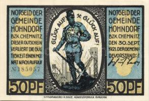 Német Birodalom/Weimari Köztársaság/ Hohndorf 1921. 50Pf(6x) 6klf db, teljes sor T:I