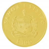 Szamoa 1977. 100T Au "Charles Lindbergh" (16,2g/0.917) T:PP ujjlenyomat
Samoa 1977. 100 T...