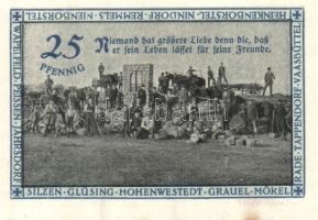 Német Birodalom/Weimari Köztársaság/ Hohenwestedt 1921. 25Pf + 50Pf + 1M 3klf db, teljes sor T:I