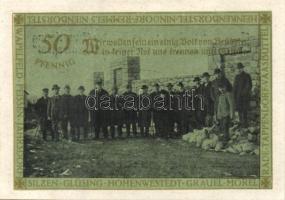 Német Birodalom/Weimari Köztársaság/ Hohenwestedt 1921. 25Pf + 50Pf + 1M 3klf db, teljes sor T:I