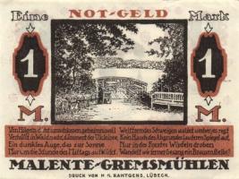 Német Birodalom/Weimari Köztársaság/ Malente-Gremsmühlen 1920. 25Pf(2x) + 50Pf + 1M 4klf db, teljes sor T:I