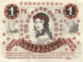 Német Birodalom/Weimari Köztársaság/ Malente-Gremsmühlen 1920. 25Pf(2x) + 50Pf + 1M 4klf db, teljes ...