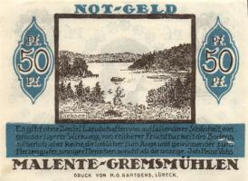 Német Birodalom/Weimari Köztársaság/ Malente-Gremsmühlen 1920. 25Pf(2x) + 50Pf + 1M 4klf db, teljes ...