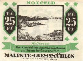 Német Birodalom/Weimari Köztársaság/ Malente-Gremsmühlen 1920. 25Pf(2x) + 50Pf + 1M 4klf db, teljes ...