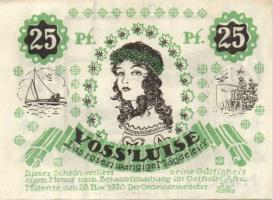 Német Birodalom/Weimari Köztársaság/ Malente-Gremsmühlen 1920. 25Pf(2x) + 50Pf + 1M 4klf db, teljes ...