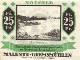 Német Birodalom/Weimari Köztársaság/ Malente-Gremsmühlen 1920. 25Pf(2x) + 50Pf + 1M 4klf db, teljes ...