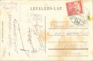 1918 Baja, Baja-Bátaszék vasúti híd. Wurmfeld Gyula kiadása + "ÚJDOMBÓVÁR - BAJA - SZABADKA 143...