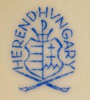 Herendi Viktória mintás bonbonier, kézzel festett, jelzett, hibátlan, m: 4,5 cm, m: 8 cm