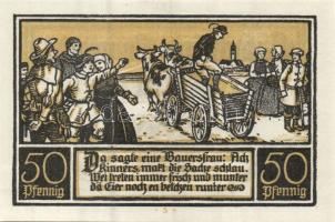 Német Birodalom/Weimari Köztársaság/ Ditfurt 1921. 50Pf(6x) 6klf db, teljes sor T:I