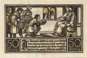 Német Birodalom/Weimari Köztársaság/ Ditfurt 1921. 50Pf(6x) 6klf db, teljes sor T:I