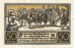 Német Birodalom/Weimari Köztársaság/ Ditfurt 1921. 50Pf(6x) 6klf db, teljes sor T:I