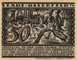 Német Birodalom/Weimari Köztársaság/ Osterfeld 1921. 50Pf(2x) + 75Pf + 100Pf + 150Pf(2x) összesen 6klf db, teljes sor T:I