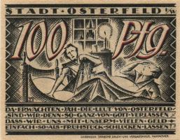 Német Birodalom/Weimari Köztársaság/ Osterfeld 1921. 50Pf(2x) + 75Pf + 100Pf + 150Pf(2x) összesen 6k...