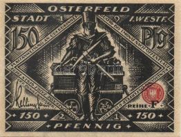 Német Birodalom/Weimari Köztársaság/ Osterfeld 1921. 50Pf(2x) + 75Pf + 100Pf + 150Pf(2x) összesen 6k...