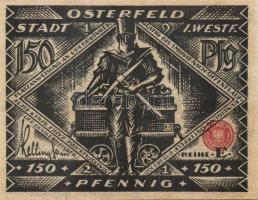 Német Birodalom/Weimari Köztársaság/ Osterfeld 1921. 50Pf(2x) + 75Pf + 100Pf + 150Pf(2x) összesen 6k...