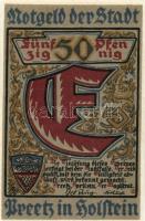 Német Birodalom/Weimari Köztársaság/ Preetz 1921. 50Pf(6x) 6klf db, teljes sor T:I