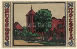 Német Birodalom/Weimari Köztársaság/ Preetz 1921. 50Pf(6x) 6klf db, teljes sor T:I