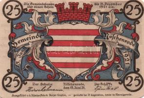 Német Birodalom/Weimari Köztársaság/ Nöschenrode 1921. 25Pf(2x) + 50Pf(2x) + 75Pf(2x) összesen 6klf ...