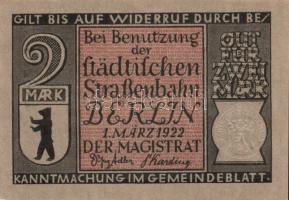 Német Birodalom/Weimari Köztársaság/ Berlin 1922. 2M(10x) 10klf db, teljes sor T:I