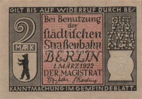 Német Birodalom/Weimari Köztársaság/ Berlin 1922. 2M(10x) 10klf db, teljes sor T:I