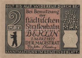 Német Birodalom/Weimari Köztársaság/ Berlin 1922. 2M(10x) 10klf db, teljes sor T:I