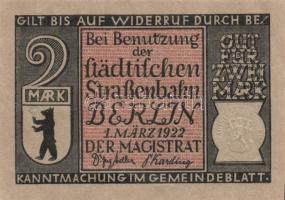 Német Birodalom/Weimari Köztársaság/ Berlin 1922. 2M(10x) 10klf db, teljes sor T:I