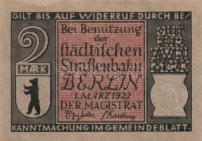 Német Birodalom/Weimari Köztársaság/ Berlin 1922. 2M(10x) 10klf db, teljes sor T:I