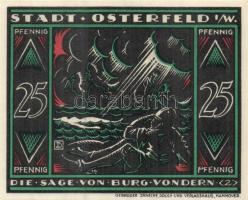 Német Birodalom/Weimari Köztársaság/ Osterfeld 1921. 25Pf(3x) + 50Pf(3x) + 75Pf(3x) + 100Pf összesen...