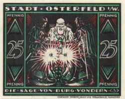 Német Birodalom/Weimari Köztársaság/ Osterfeld 1921. 25Pf(3x) + 50Pf(3x) + 75Pf(3x) + 100Pf összesen...