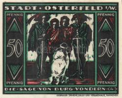 Német Birodalom/Weimari Köztársaság/ Osterfeld 1921. 25Pf(3x) + 50Pf(3x) + 75Pf(3x) + 100Pf összesen...